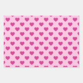 Roze Hart Patroon y2k Preppy Vakantie Inpakpapier Vel (Voorkant)