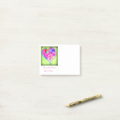 roze hart post-it® notes (Op bureau)