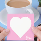 Roze hart Post-it-notities met naam Post-it® Notes