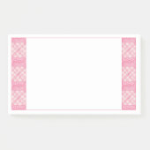ROZE HART QUILT 10x6 Post Het Notitieblok Post-it® Notes (Voorkant)