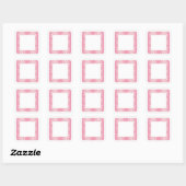ROZE HART QUILT 1,5 "Square Matte Stickers (Vel)