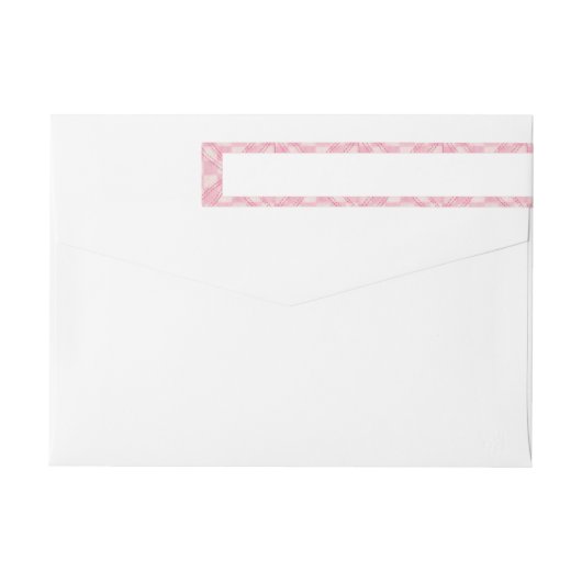 ROZE HART QUILT 1 "x7.25" Echt brede labels (Achterkant)