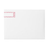 ROZE HART QUILT 1 "x7.25" Echt brede labels (Voorkant)