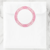ROZE HART QUILT 3" Ronde Mat Stickers (Tas)