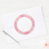 ROZE HART QUILT 3" Ronde Mat Stickers (Envelop)