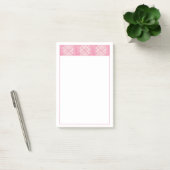 ROZE HART QUILT 4x6 Post Het Notitieblok Post-it® Notes (Kantoor)