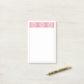 ROZE HART QUILT 4x6 Post Het Notitieblok Post-it® Notes (Op bureau)
