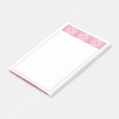 ROZE HART QUILT 4x6 Post Het Notitieblok Post-it® Notes (Schuin)