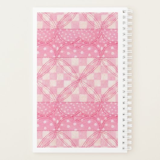 ROZE HART QUILT 5.5x8.5 Planner / Agenda (Achterkant)