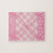 ROZE HART QUILT 8x10 Puzzel / Roze (Horizontaal)