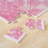 ROZE HART QUILT 8x10 Puzzel / Roze (Zijkant)