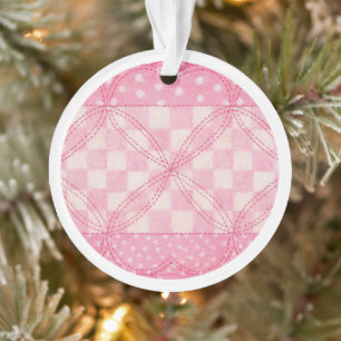 ROZE HART QUILT Acryl Circle Ornament