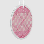 ROZE HART QUILT Acryl Circle Ornament (voorkant)