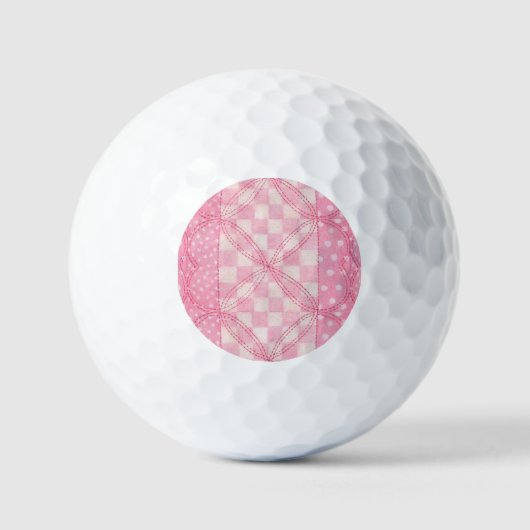 ROZE HART QUILT Golfballen (Voorkant)