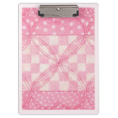 ROZE HART QUILT Klembord / roze (Voorkant)