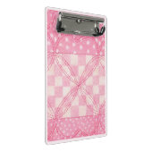 ROZE HART QUILT Mini Klembord / Roze (Schuin)