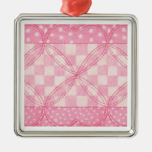 ROZE HART QUILT Premium Square Ornament