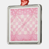 ROZE HART QUILT Premium Square Ornament (Links)