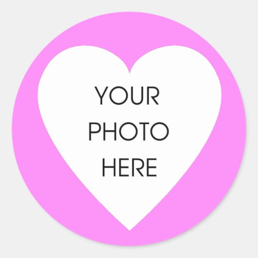 Roze hart rand Stickers (Voorkant)