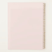 Roze Hart Ring Hand Goud Liefde Planner (Achterkant)