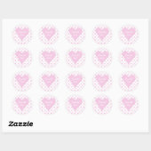 Roze Hart Save The Date Stickers (Vel)