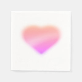 roze hart servet