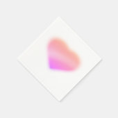 roze hart servet (Hoek)