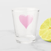 Roze Hart Shot Glas (Achterkant)