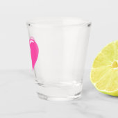 Roze Hart Shot Glas (Rechts)
