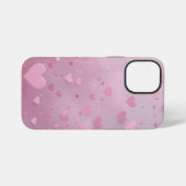 Roze Hart Shower iPhone Hoesje (Achterkant horizontaal)
