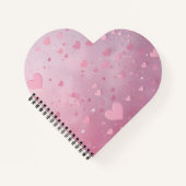 Roze Hart Shower Notitieboek (Voorkant)