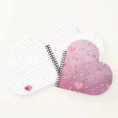 Roze Hart Shower Notitieboek (Binnen)