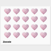 Roze Hart Shower Sticker (Vel)