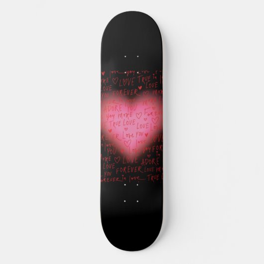 Roze Hart Skateboard (Voorkant)