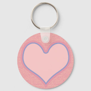 roze hart sleutelhanger