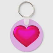 Roze hart sleutelhanger (Voorkant)