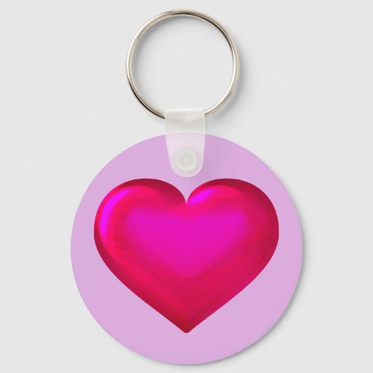 Roze hart sleutelhanger (Voorkant)