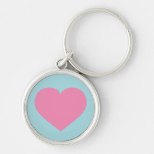 Roze hart sleutelhanger