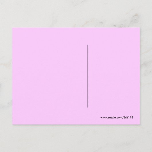 Roze Hart Spiraal Ik Mis Je Briefkaart (Achterkant)