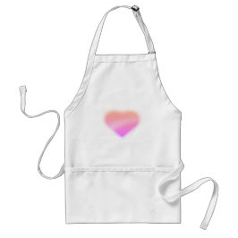 roze hart standaard schort