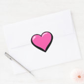 Roze Hart Sticker Liefde Gift (Envelop)