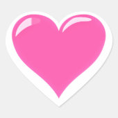Roze Hart Sticker Uw Liefde Gift (Voorkant)