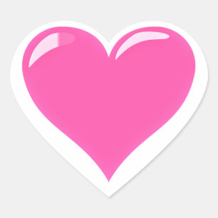Roze Hart Sticker Uw Liefde Gift