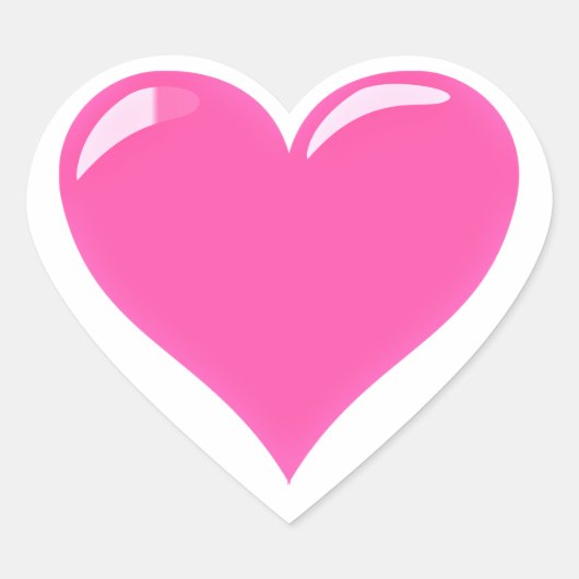 Roze Hart Sticker Uw Liefde Gift (Voorkant)
