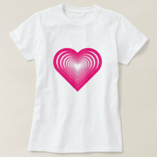 Roze hart T-shirt