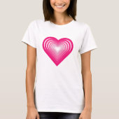 Roze hart T-shirt (Voorkant)