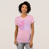 Roze hart T-shirt (Voorkant volledig)