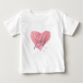 Roze hart T-shirt voor kinderen (Voorkant)
