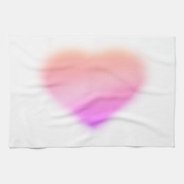 roze hart theedoek