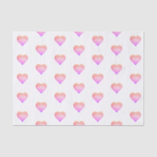 roze hart tissuepapier (Voorkant)